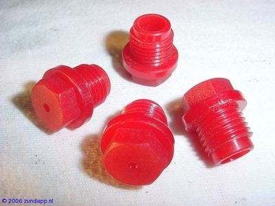 olievuldop (rood)